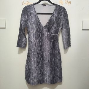 Express Snake Print Bodycon Mini